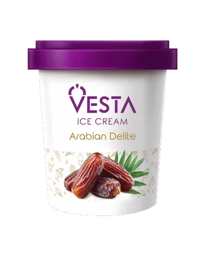 Vesta Arabian Delite ice cream pack